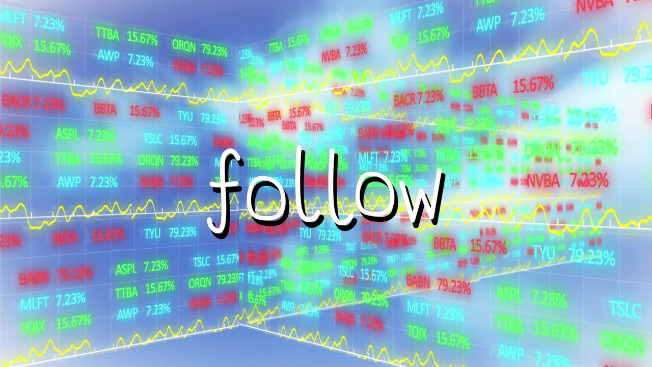 건설 현장에서 금융 데이터 처리의 애니메이션