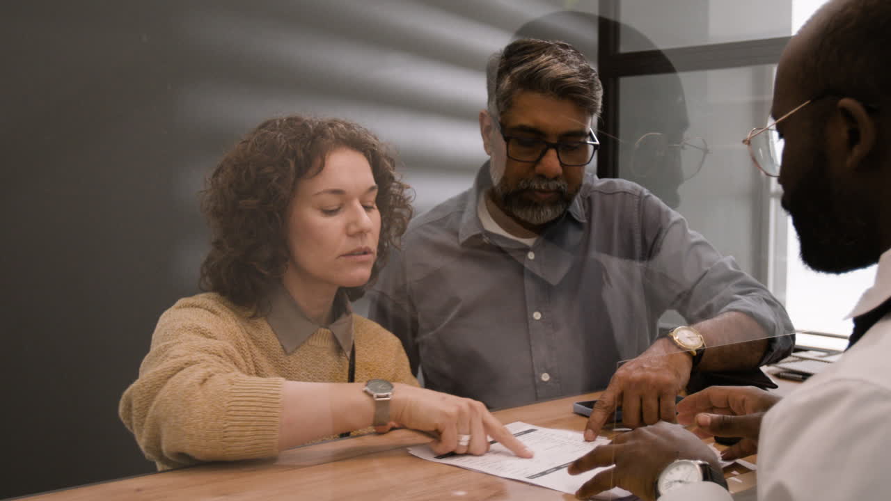 Business Meeting with Privacy Screen