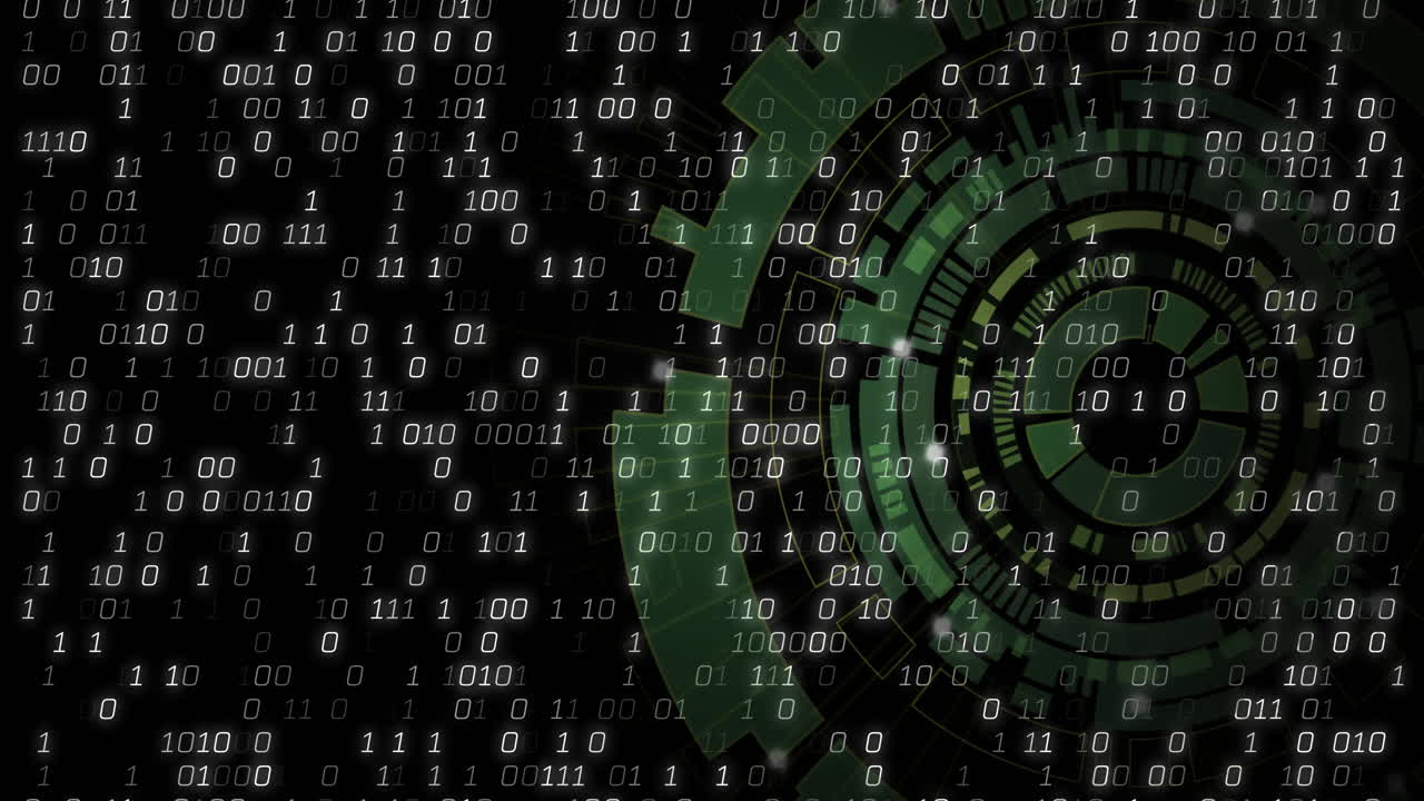 Animation of scope scanning over binary coding