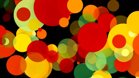 fondo de círculos abstractos y coloridos. fondo de animación de renderización 3d