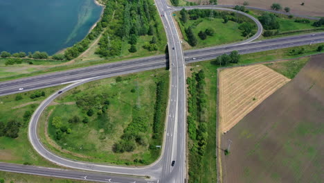 Highway-crossing-a-beautiful-scene