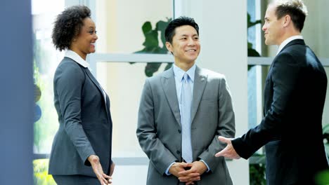 multi ethnic business team in office planning meeting