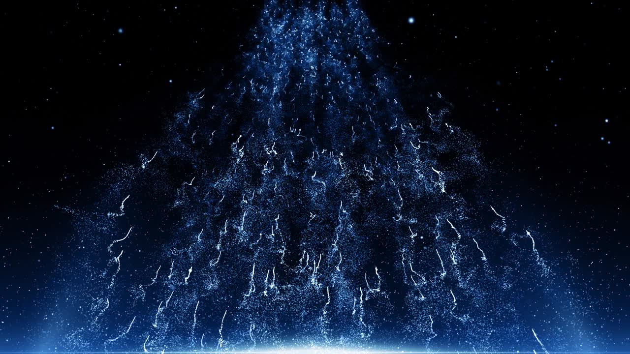 Particles Blue dust abstract light bokeh motion titles cinematic background loop