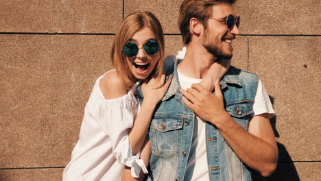 couple in sunglasses