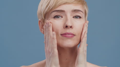 mature woman skincare routine