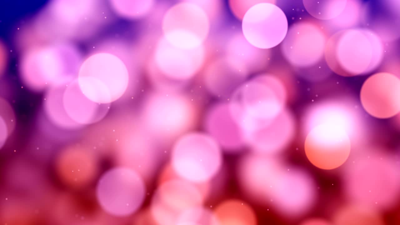 fondo de partículas abstractas desfocalizadas de 4k (púrpura) - video de stock de bucle