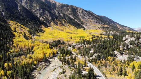 independence pass near aspen, colorado usa