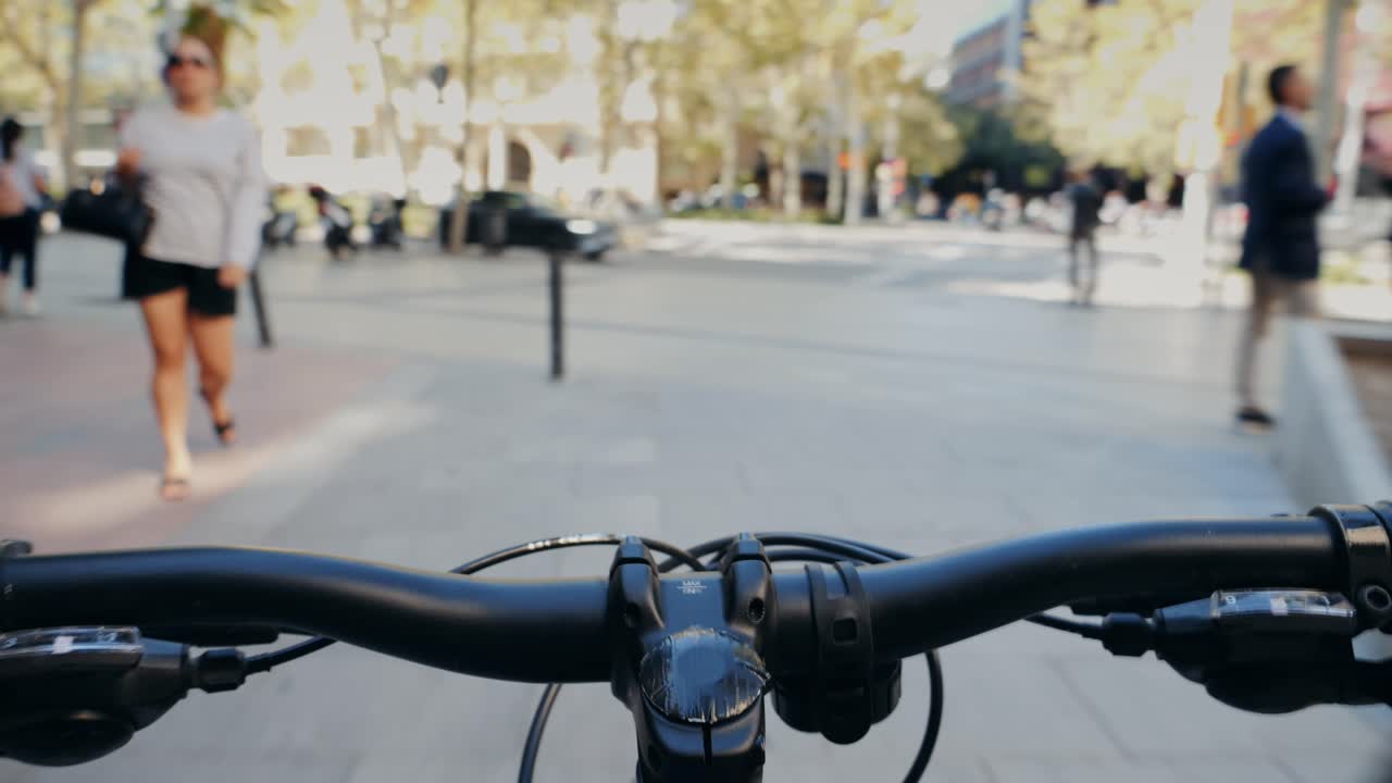 Bicycle ride through the city