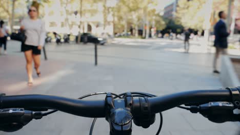 bicycle ride through the city