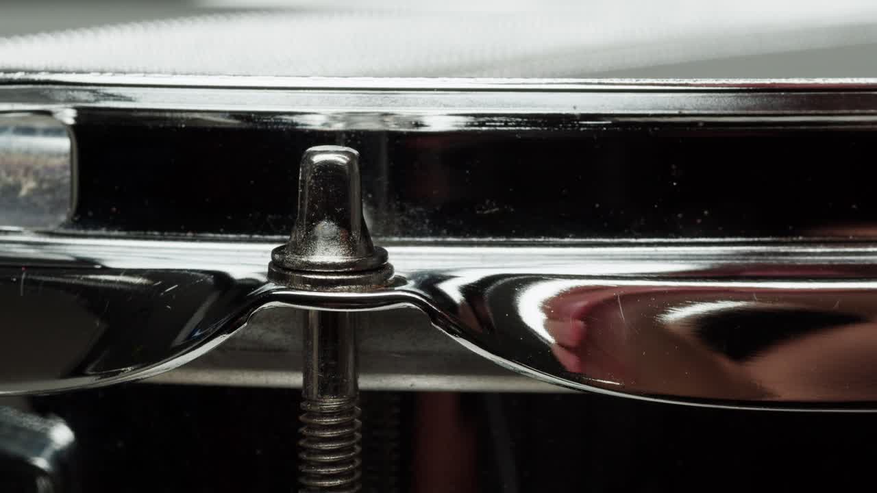 Close-up of Drum Tuning Lugs