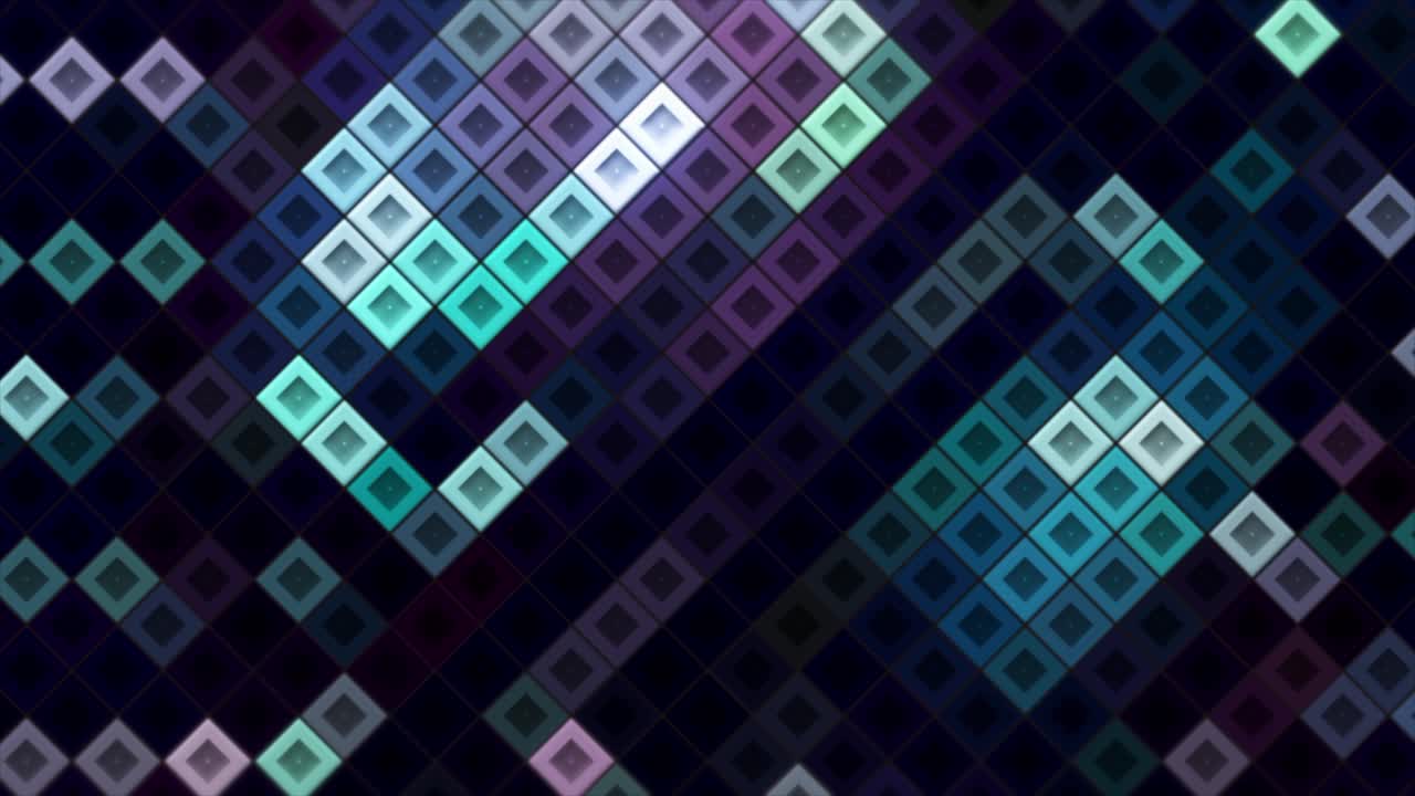 fondo geométrico abstracto con colores azul, verde y púrpura