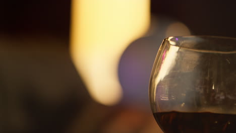 Close-Up-Of-Wine-Glasses-On-Table-After-House-Party-With-Copy-Space