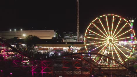 Nachtansicht-Der-Washington-State-Fair-Rides-In