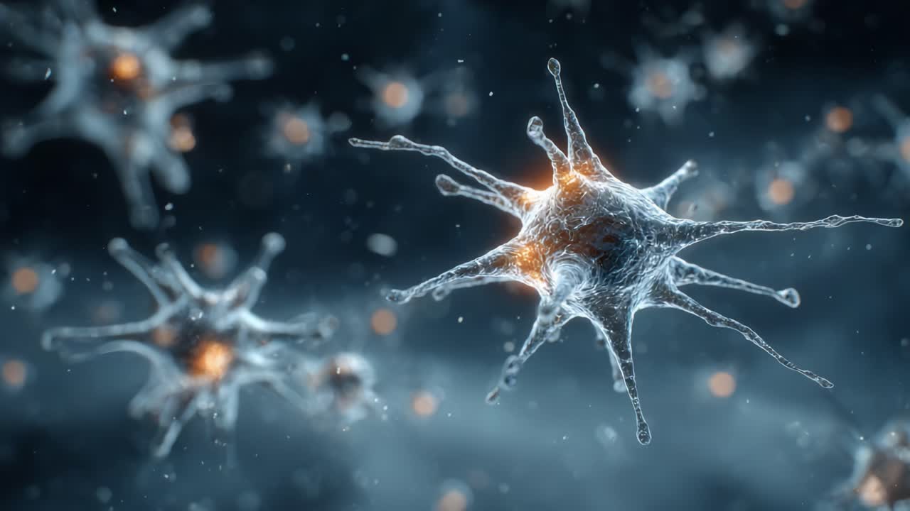 Esplorazione dettagliata dei neuroni: un'intrigante panoramica del complesso mondo delle cellule neurali al microscopio