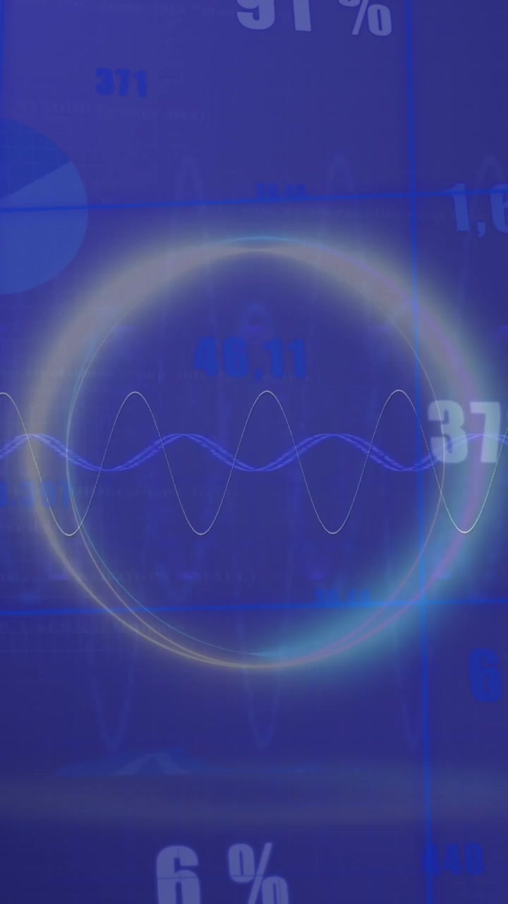 Animation of data processing over shapes