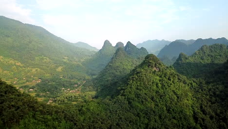 lush green forested landscape of vietnam