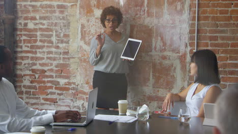 group of businesspeople meeting in boardroom shot on r3d