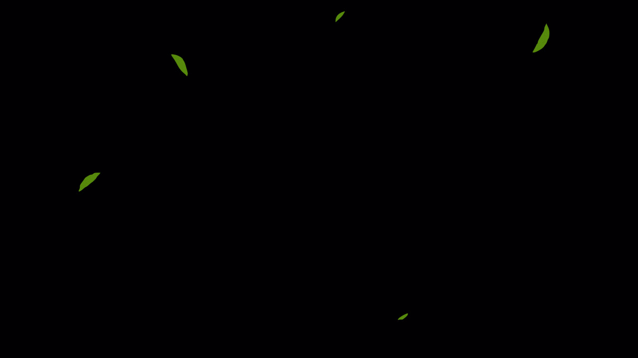 만화 애니메이션 잎과 꽃 23