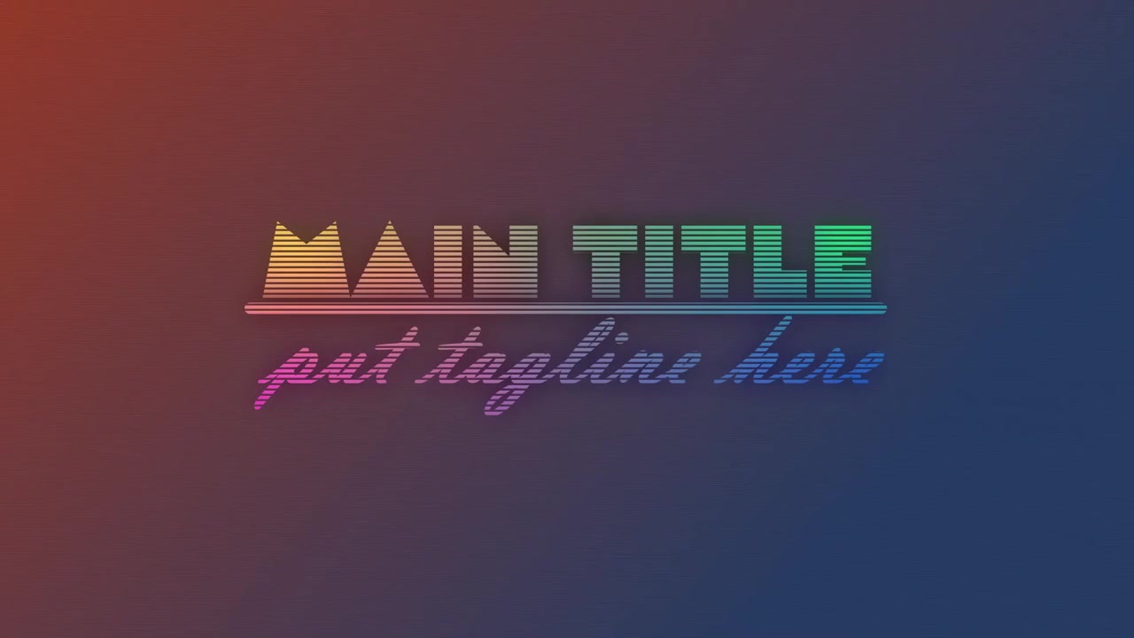 Dynamische Motion Graphics Titelsequenz Vorlage