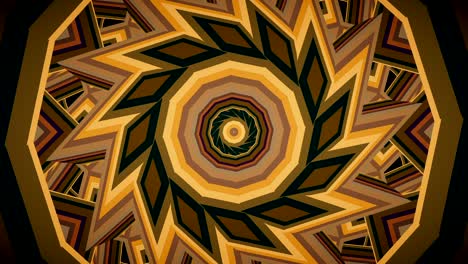 colorful warm brown kaleidoscope seamless mandala fractal ornament for yoga