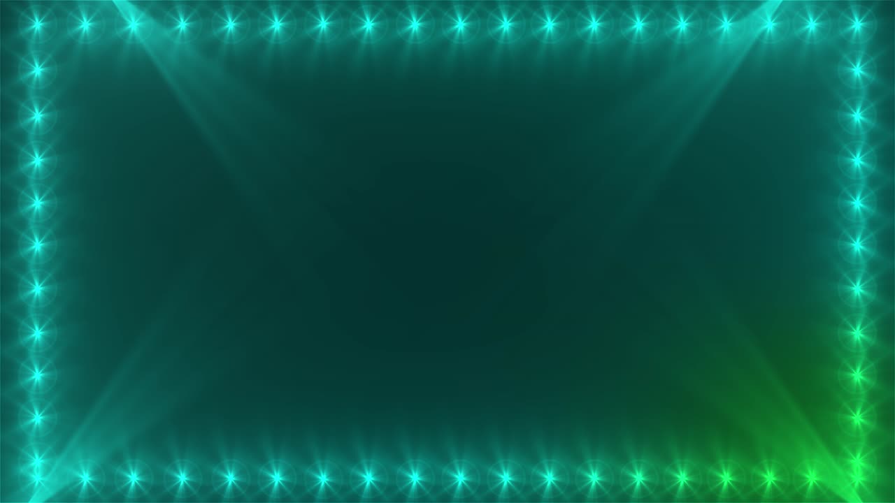 Green blue stage spotlights royal awards background lights elegant shine modern space falling star