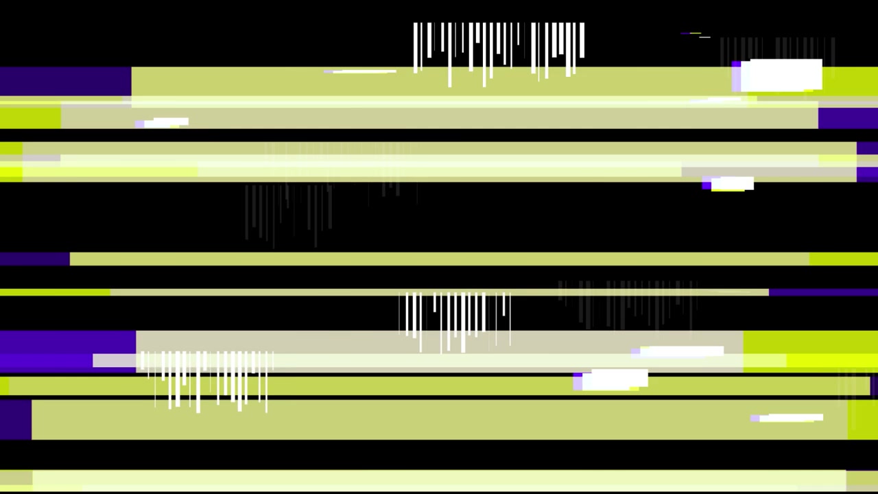Digital Glitch Effect with Horizontal Lines and Distorted Colors