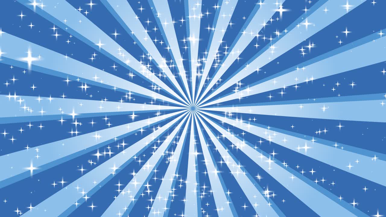 빛나는 파란색 선은 박이는 작은 별들과 함께 배경의 중앙을 돌고 있습니다.