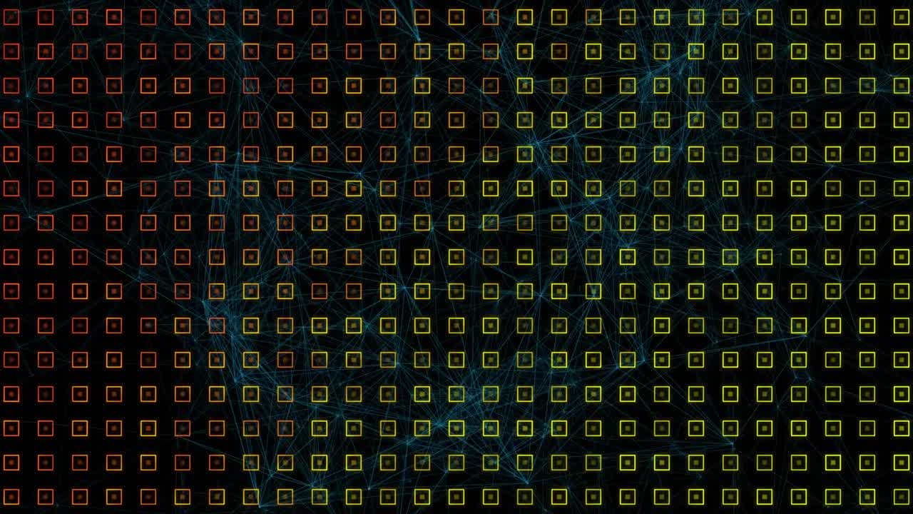 animación de la red de conexiones sobre el patrón