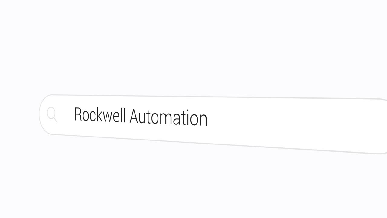 Typing Rockwell Automation on the Search Engine