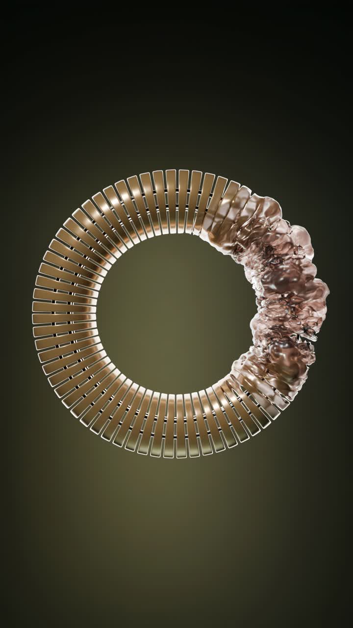 Abstract Ring with Water Effect