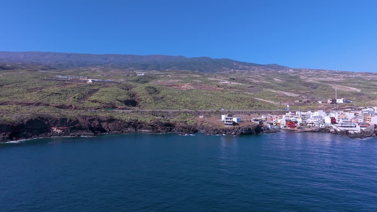 Vista panoramica della costa di El Tablado, atmosfera tranquilla, paesaggio di Tenerife