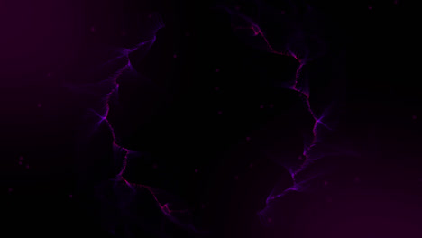 Animation-of-purple-smoke-trails-over-black-background