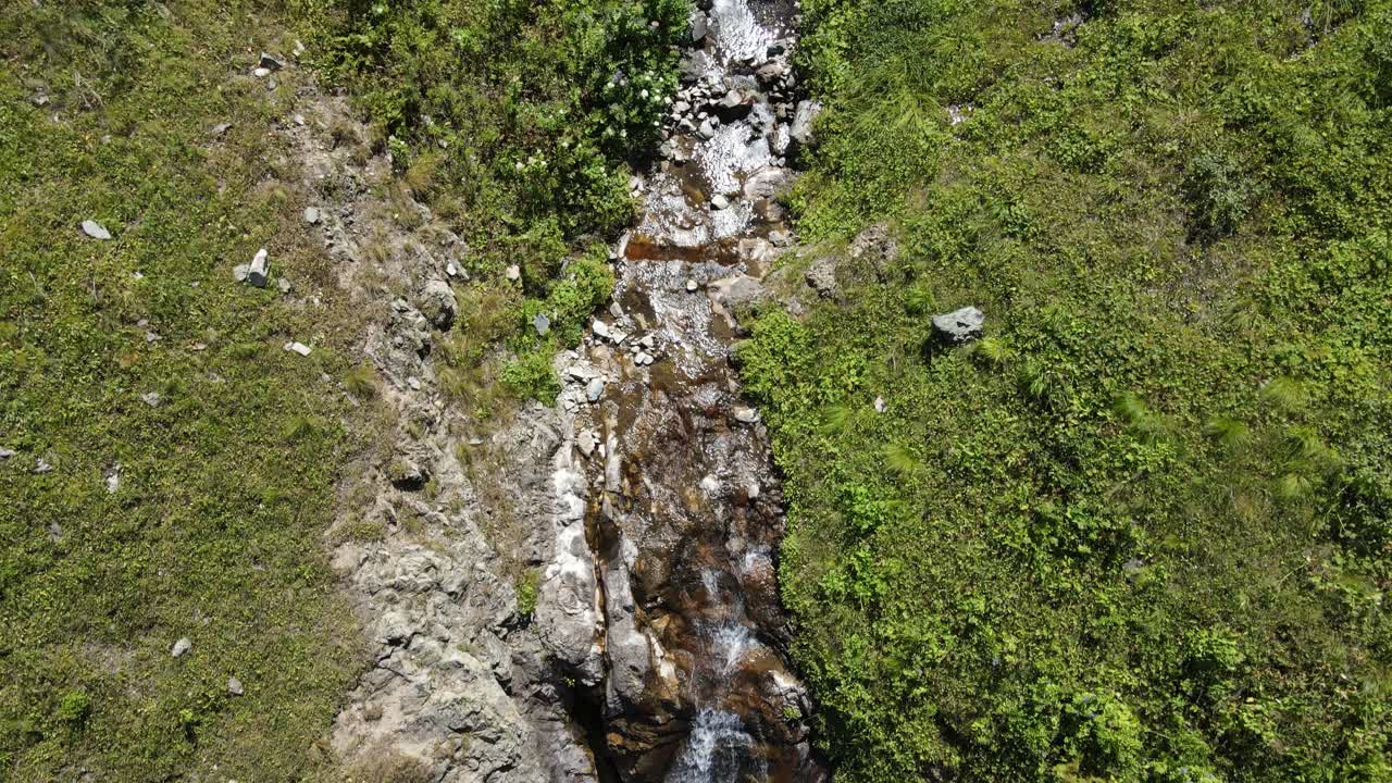 Water streams flowing through the mountainous valleys of the Multat plateau, Trabzon T&uuml;rkiye