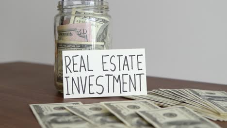 money saved to invest in real estate properties