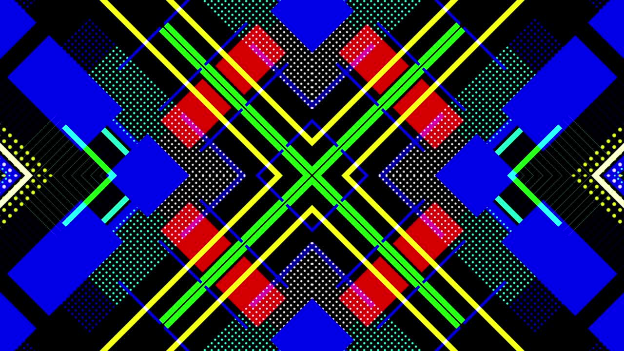 4k líneas abstractas de parpadeo en bucle 5