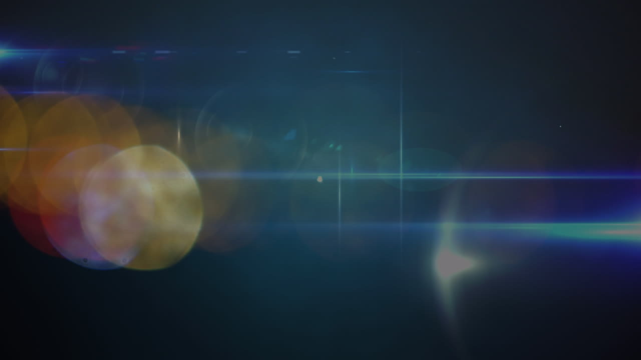 animación de la red de conexiones a través de luces bokeh en fondo oscuro