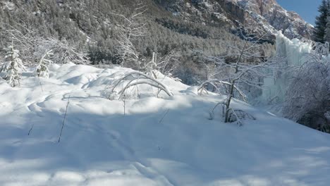 Beautiful-winter-view-in-northern-Italy,-Dolomites