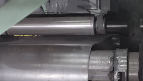 metal rolling process in a factory