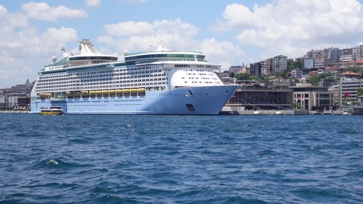 Cruise Ship in Istanbul Harbor