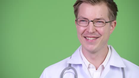 portrait of young man doctor