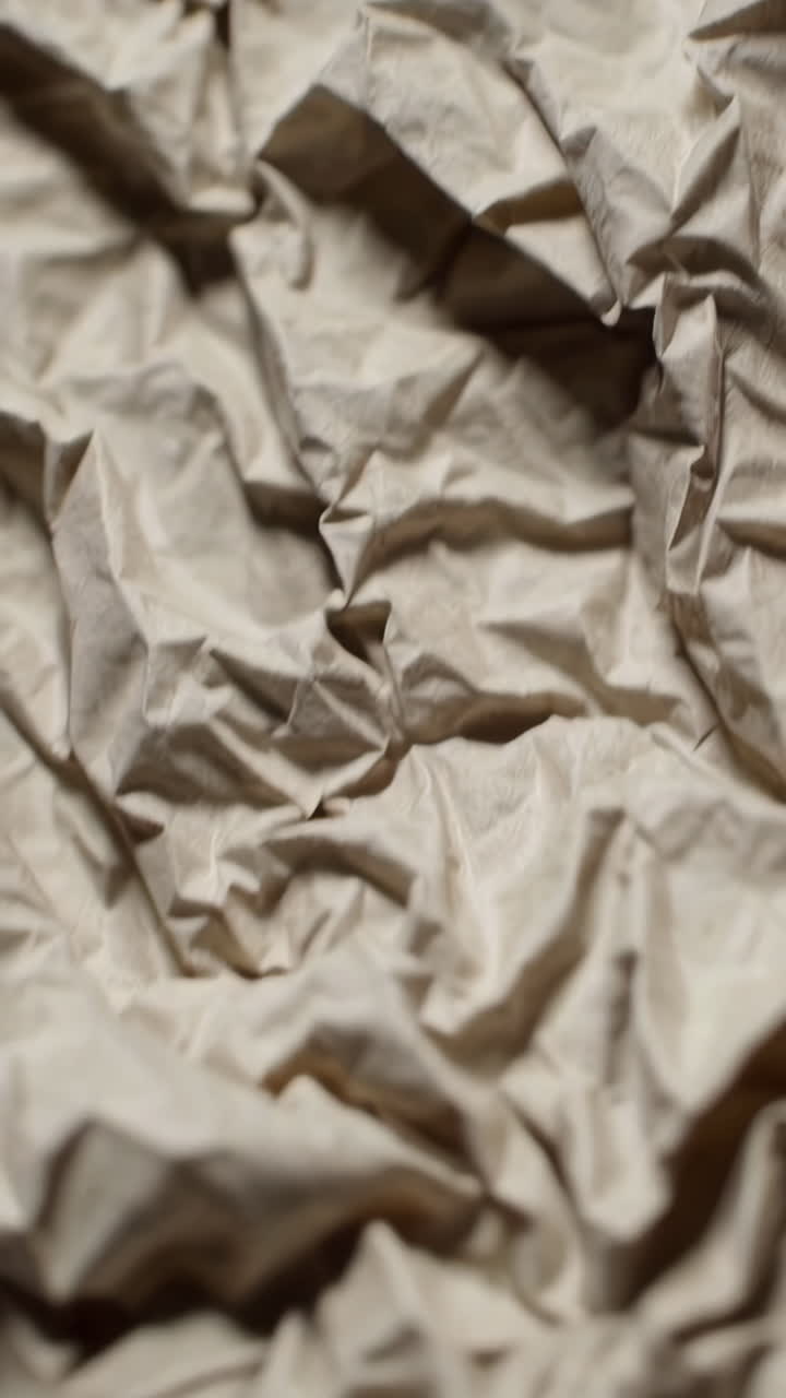 Crumpled Beige Paper Texture