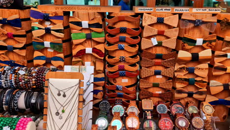 watch and souvenir shop at the station in chania greece travel destination