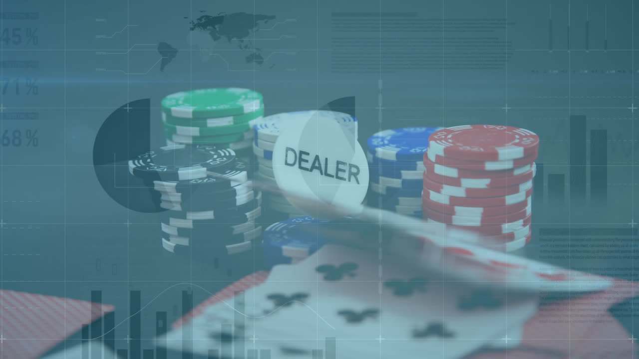 이 애니메이션은 코로나19가 카지노에 미치는 영향을, 카드 및 데이터 그래픽으로 보여줍니다.