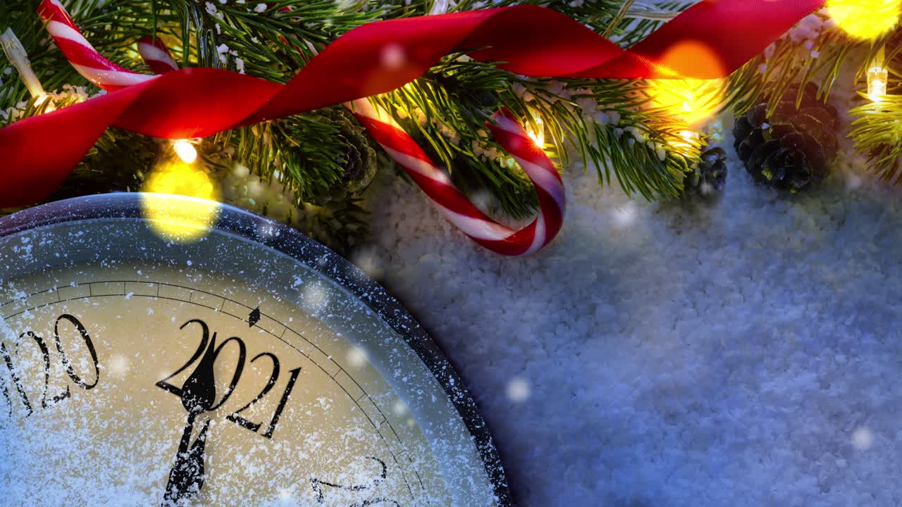 cuenta regresiva hasta la medianoche de 2021.