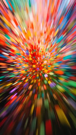 Vibrant Abstract Hyperspace Light Tunnel