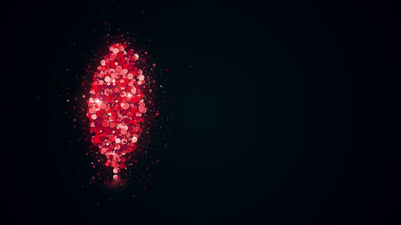 발렌타인 데이 인사 비디오 카드, 4k 휴가 애니메이션