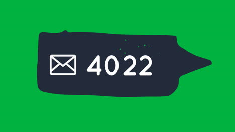 Numbers of messages in a chat box 4k