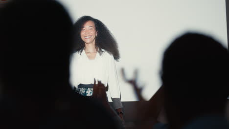 Business,-presentation-and-woman-speaker