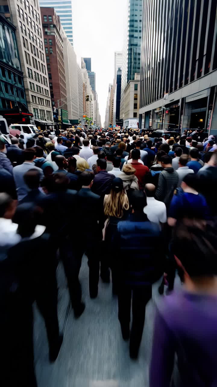 escena de la calle de la ciudad ocupada