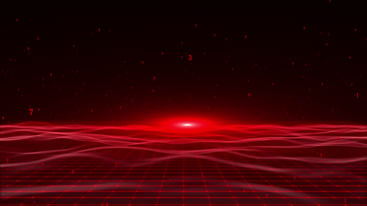 Digital cyberspace with particles data network connections technology machine learning big data